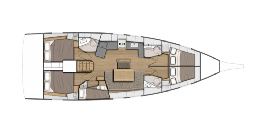 Oceanis 46.1 layout